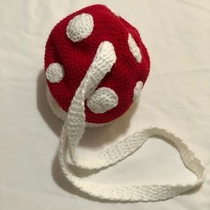 Unique crochet mushroom 🍄 crossbody bag, Cottagecore,